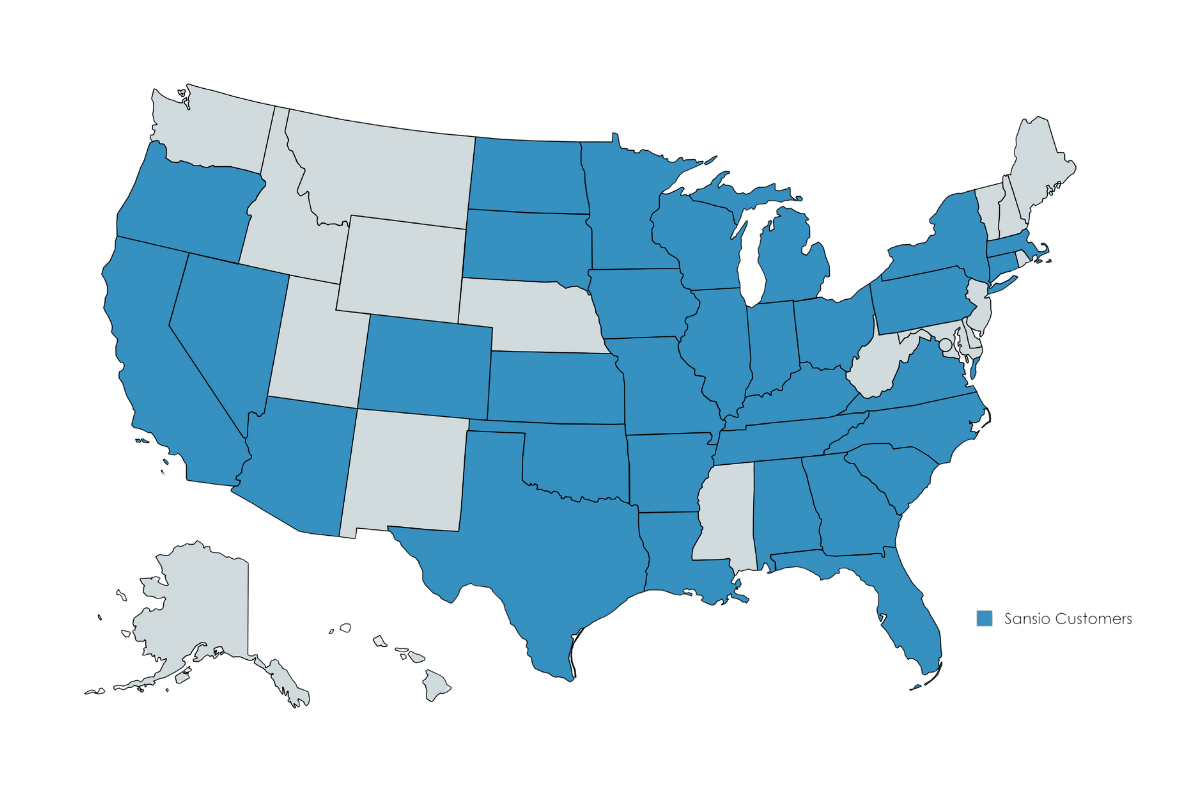 Sansio Customers in the United States